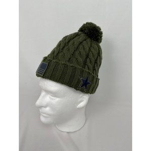 New Era Dallas Cowboys Military Appreciation Womens Knit Cap Beanie With Pom Pom